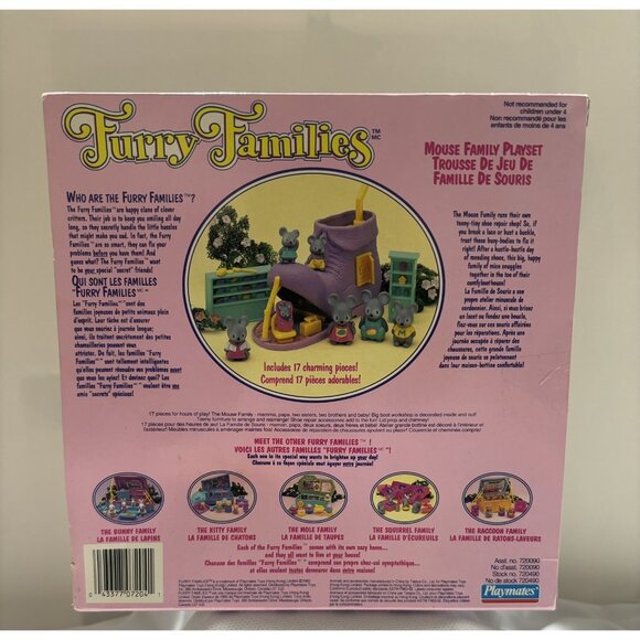 Rare 1993 Furry Families Playmates Playset- Factory sealed - Picture 4 of 6